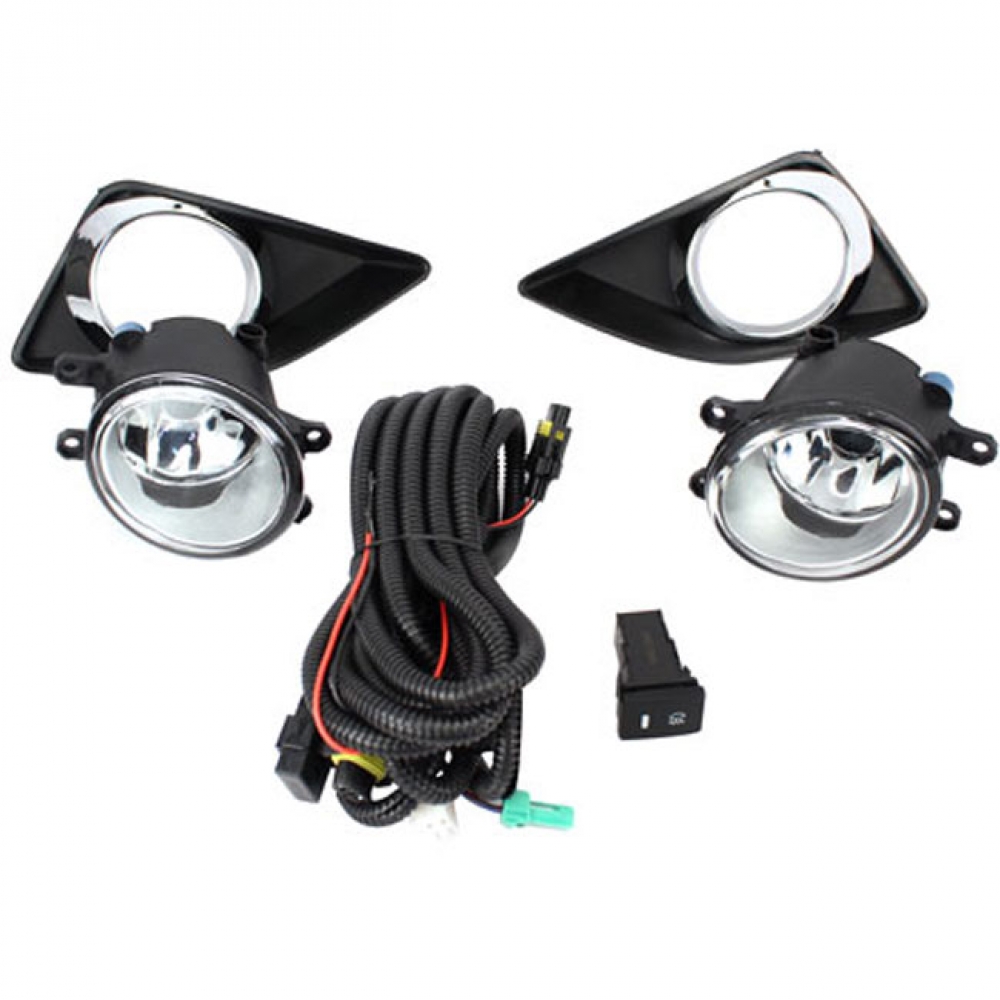 Kit Farol Milha Corolla 2009/2011 Aro Cromado Shocklight - SL-250310