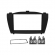 Moldura FIAMON 7 Pol - Hyundai ix35 2010/2018 - Preto - 3160