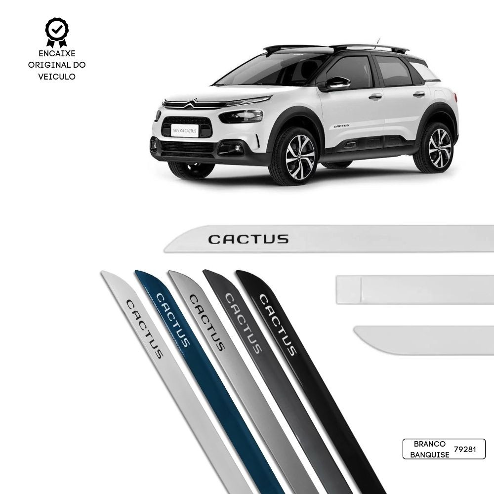 Friso Lateral Facão C4 Cactus TOP MIX - Branco Banquise