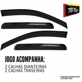 Calha de Chuva defletor Chevrolet Sonic Sedan 2011/2015 - TG POLI