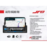 Rádio Automotivo MP3 R8 c/ Suporte p/ Celular Bluetooth/USB/SD/AUX/FM/Controle remoto - 1020BT