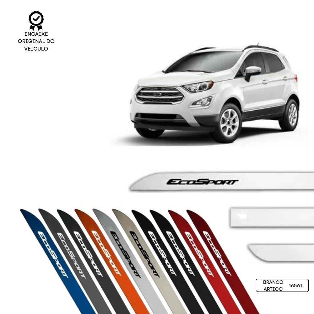 Friso Lateral Facão Ecosport TOP MIX - Branco Artico