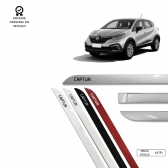 Friso Lateral Facão Captur TOP MIX - Prata Etoile