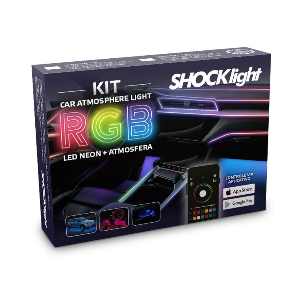 Kit Neon RGB Fita + Atmosfera 9x1 - 12V - SL-FTRGB9